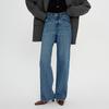 Cool Beauty High-End Slim-Fit Loose Jeans for Women - 2024 Autumn High-Waisted Straight-Leg Pants
