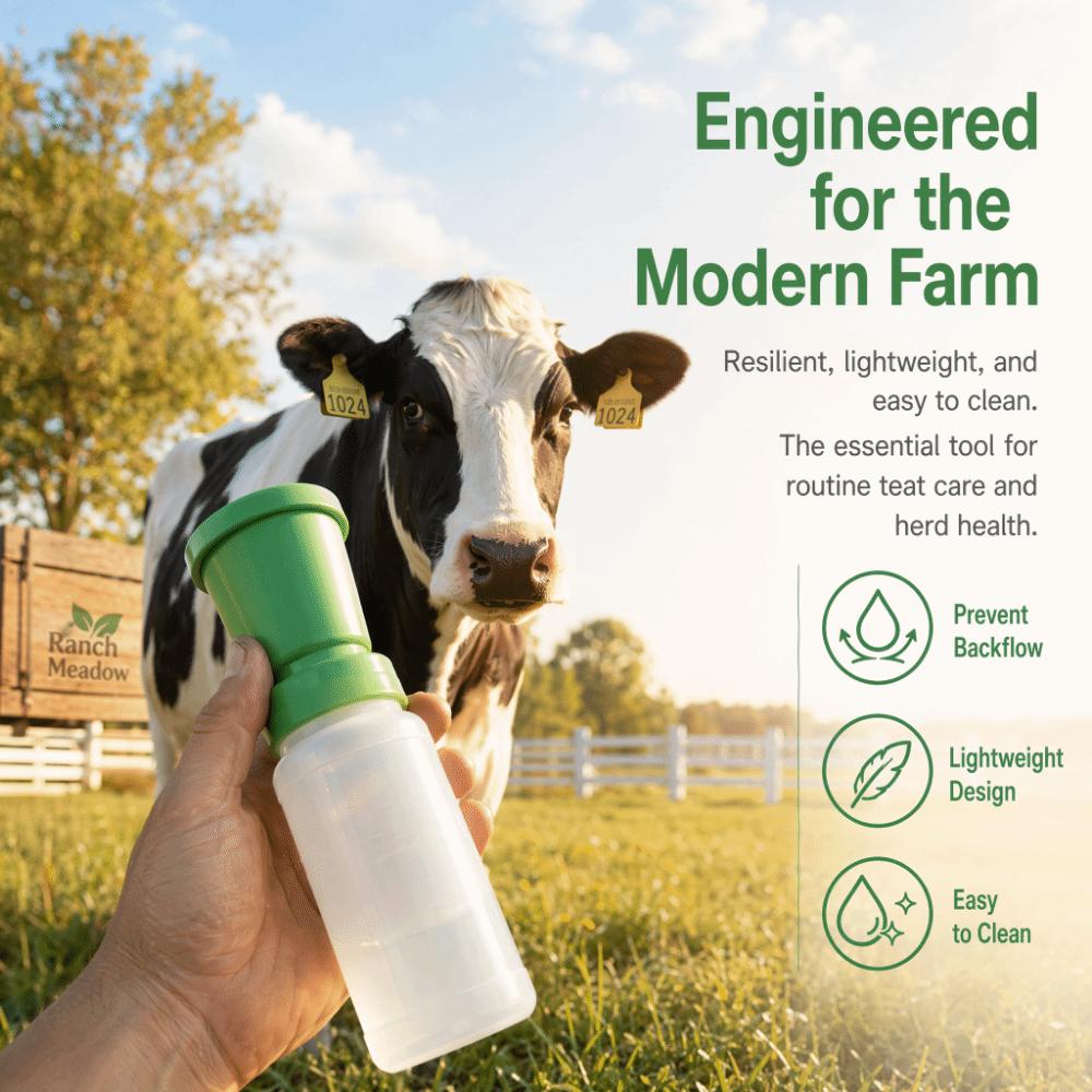 Non Reflow Design Nipple Dip Cup Plastic Cow Teat Dip Cup  Prevent Infection