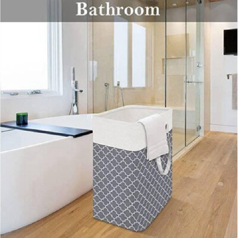 Bag 75l Storage Collapsible Tall Clothes Basket Canvas Material Capacity Large