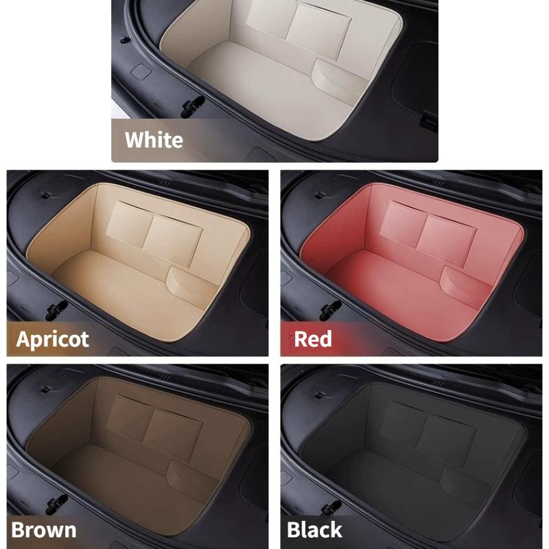 For Luxeed R7 Car Front Trunk Storage Bag Compartment Leather Organizer Protective Pad Modification Interior Car Accessories