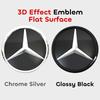 Emblema Griglia Anteriore Stella Cromata Argento OE Con LED Cromato Argento Lucido Opaco Per Mercedes Benz Classe B C E S R SL ML GL GLA GLK