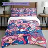 3'lü Nevresim Takımı (1*Nevresim Kılıfı + 2*Yastık Kılıfı, Çekirdeksiz), Sailor Moon Baskılı Nevresim Takımı, Yatak Odası Dekorasyonu, Dört Mevsim, Doğum Günü Hediyesi