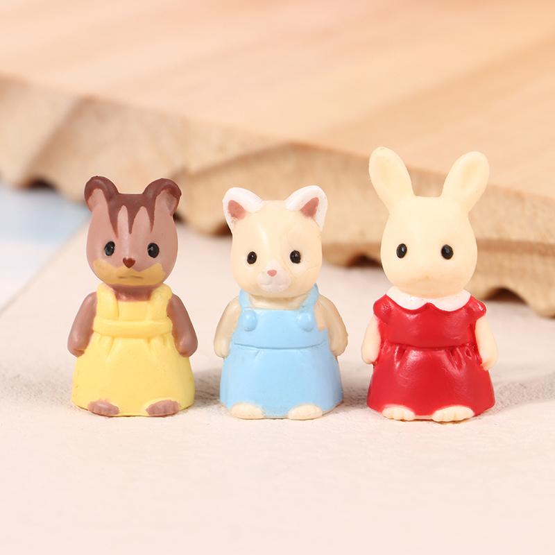 Dollhouse Mini Bunny Garden Scene Accessories Decorative Toy Play House Accessories Prop Toy