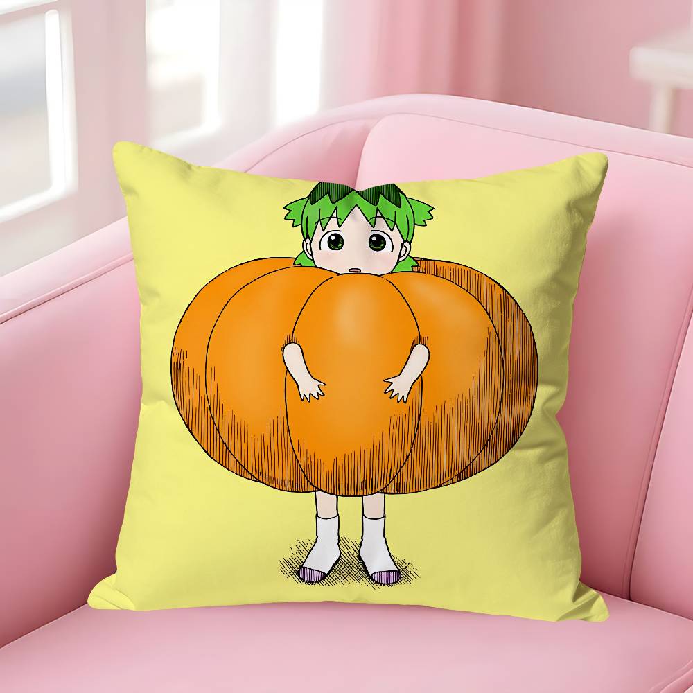 

YYotsuba Cute KKoiwai Pillow Cases for Bedroom Living Room Sofa Home Decor Polyester Cushion Cover with Zipper 30x30cm