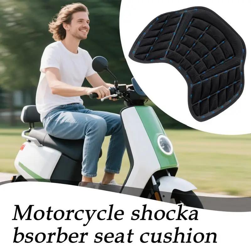 new Motorcycle 3D EVA Comfort Seat Cushion Universal Air Motorbike Cover Sunscreen Shock Absorption Motorbike Seat Pad