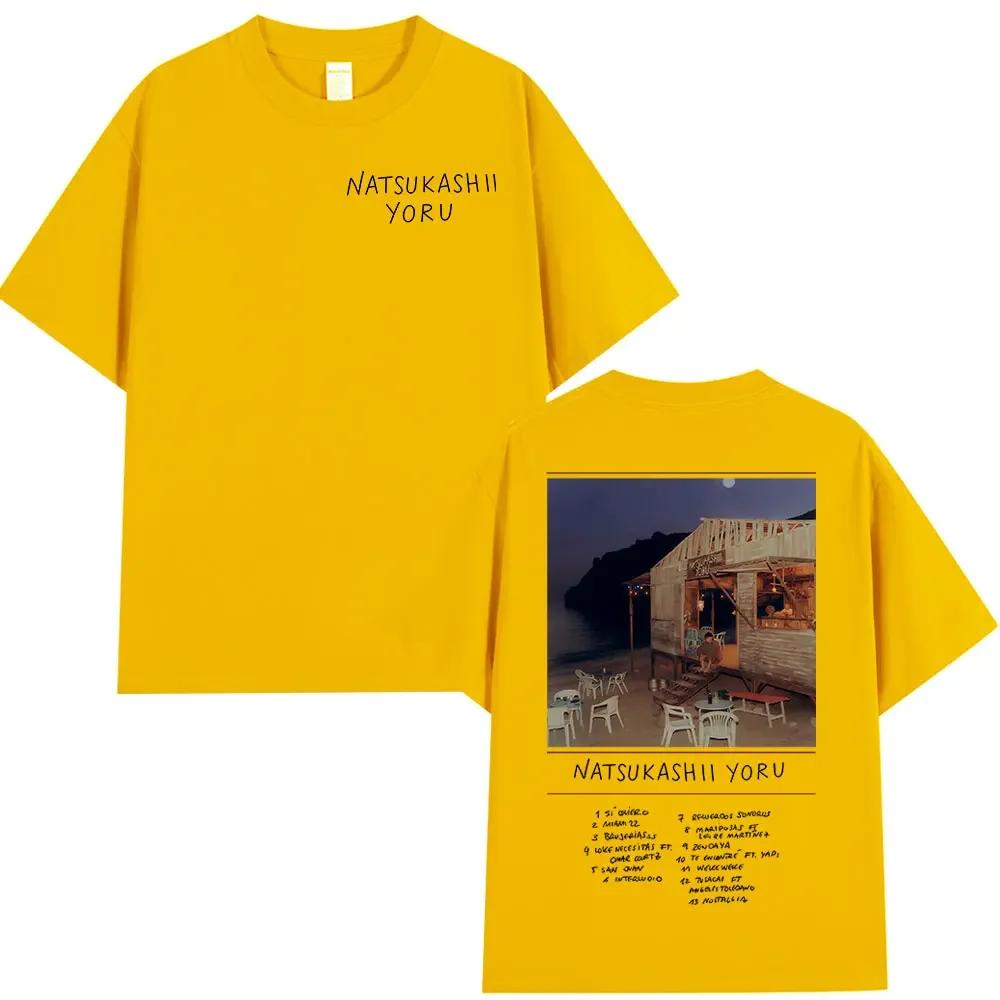 Rapper SAIKO Natsukashii Yoru Album 2025 Merch Tshirt Unisexs Unisex Cotton Oversized Tshirts Hip Hop Short Sleeve T Shirts Tops
