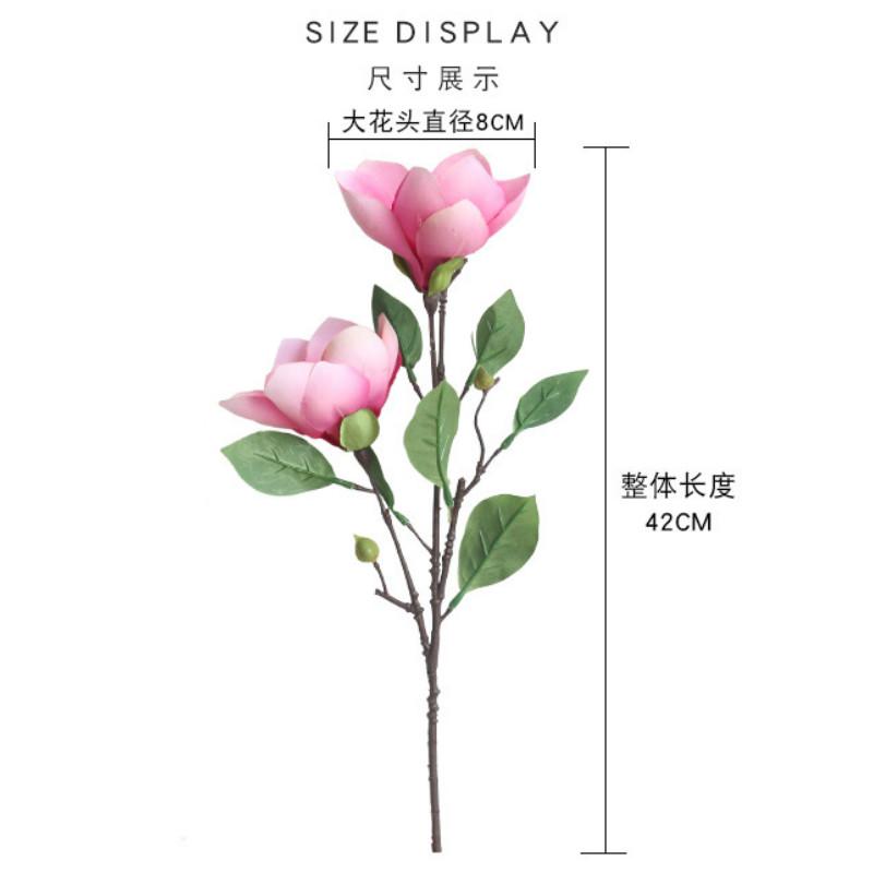 Artificial Spring Silk Flowers Magnolia Floral Wedding Arrangement Bouquet Decor