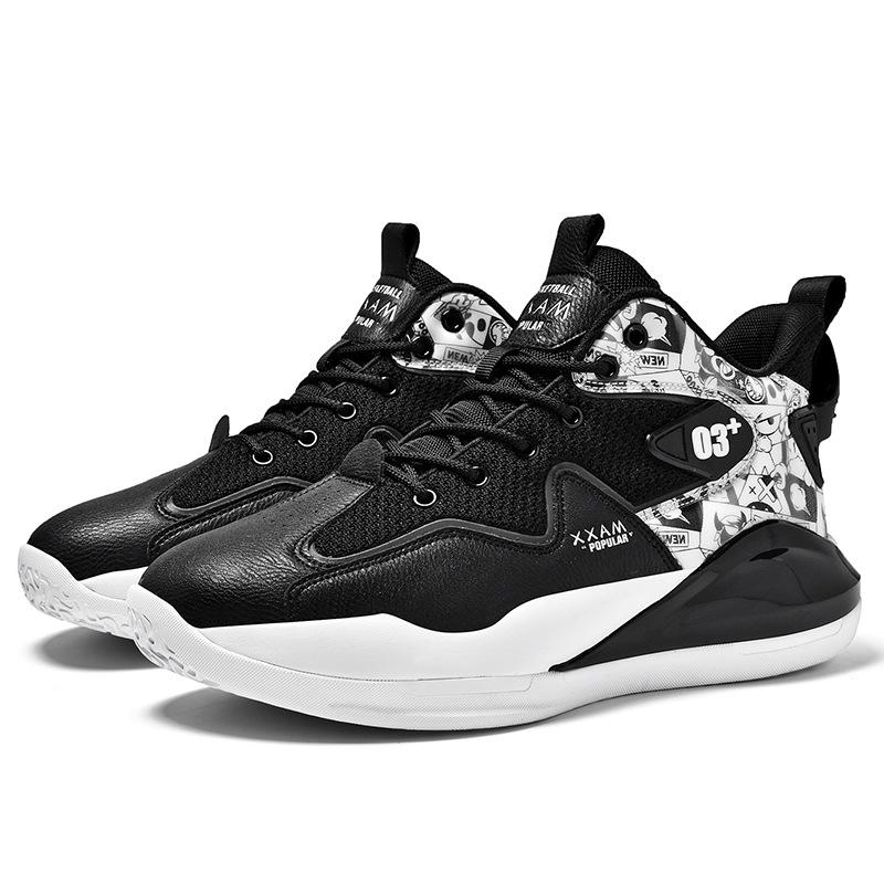 

Men s shoes summer breathable 2025 new junior high school sports shoes running shoes men s trendy shoes high-top sneakers men s sneakers 36