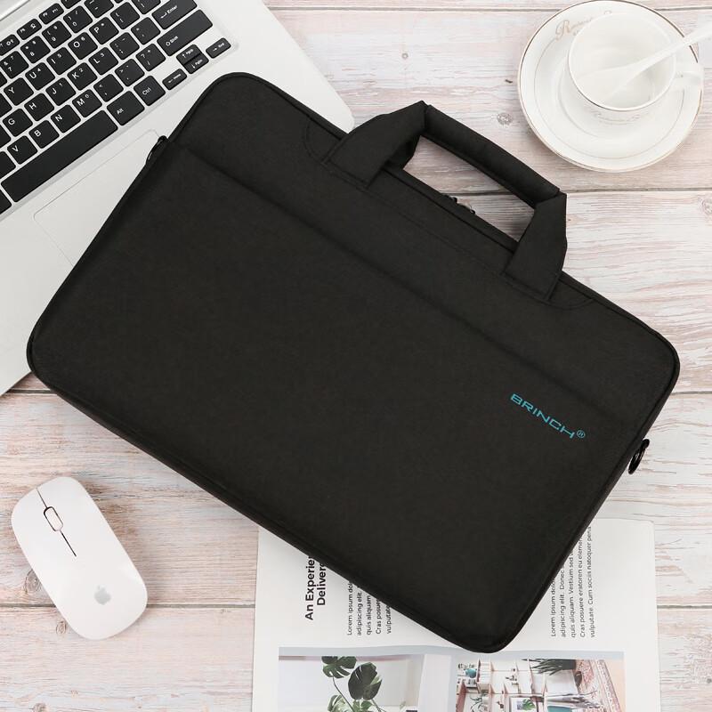 BRINCH Laptop Bag, 14/15 Inch Business Travel Handheld Shoulder Bag, Suitable for Apple And Huawei Notebooks