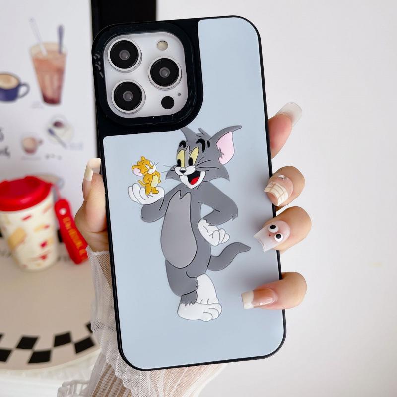 

3D Cartoon Cat Silicone Phone Case for Apple 15 Pro iPhone 16