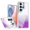 Applicable to Samsung S26Ultra bright glitter magnetic mobile phone case S25Ultra gradual change bracket S24Ultra set