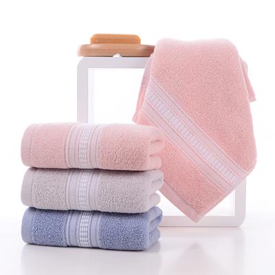 Pure Cotton Towel Quick Dry Hair Towel Water Absorption Bath Towel Solid Color Face Towel