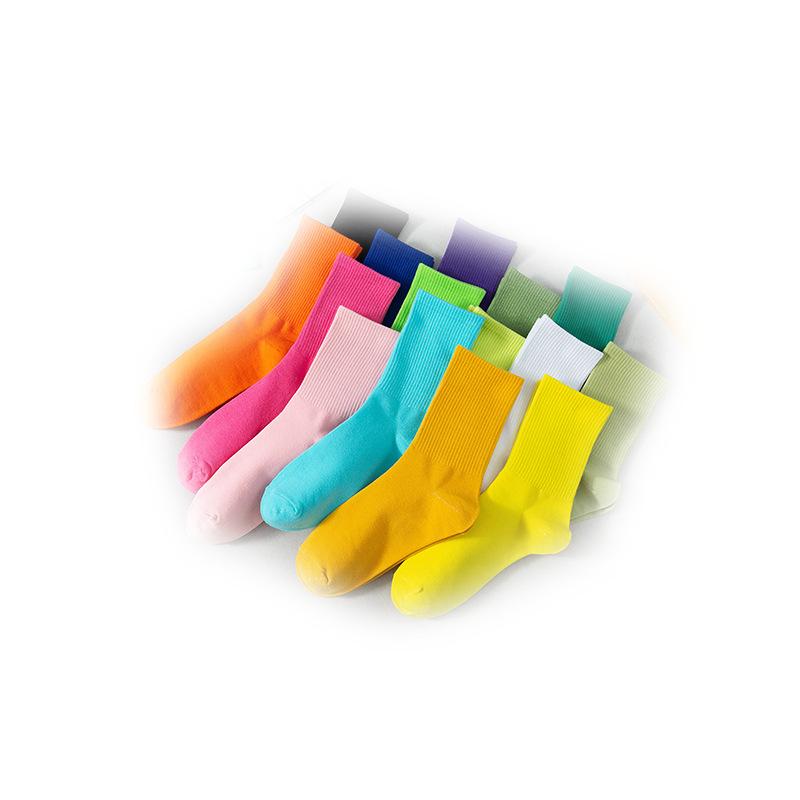 Socks Season Cotton Socks Breathable Medium Tube Socks Street Tide Socks Candy Color High Top Socks