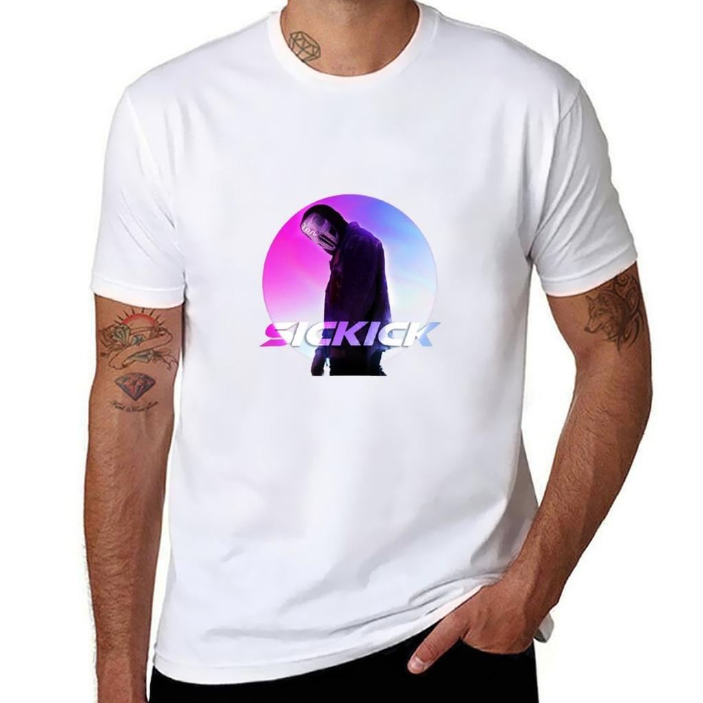 Sickick Music SckKck T-Shirt Bequemes Arbeits-T-Shirt