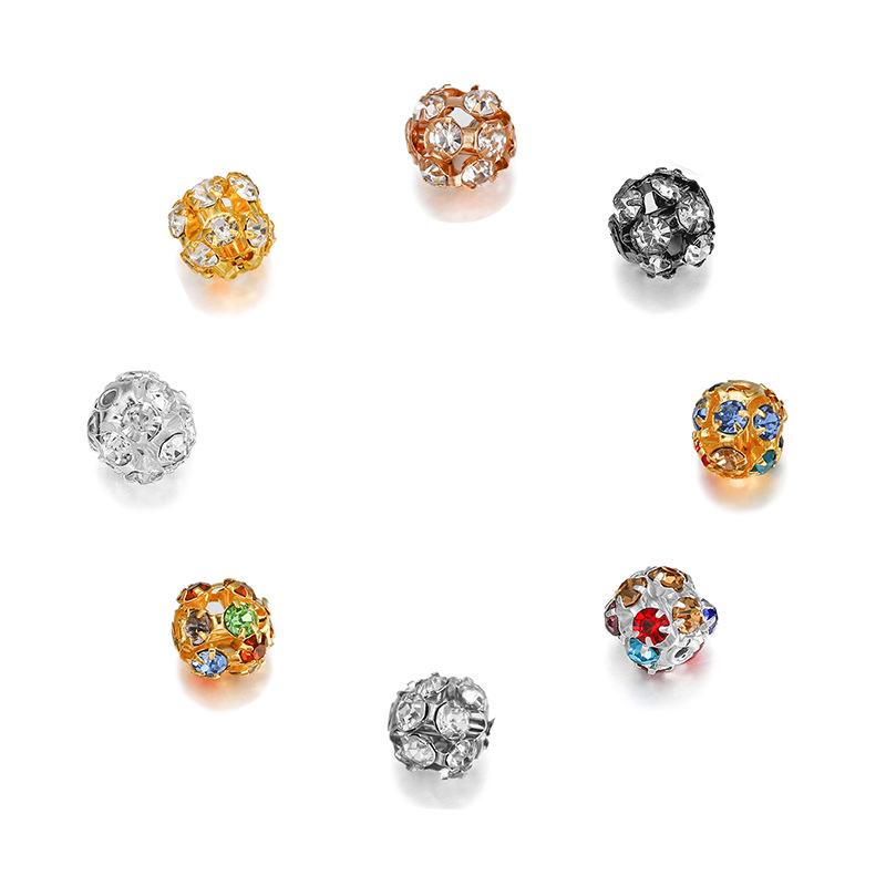 

Стразы Цветочный Шар Разделительные Бусины - Двухотверстные Украшения для DIY Ювелирных Изделий 6mm [30 pieces/pack]