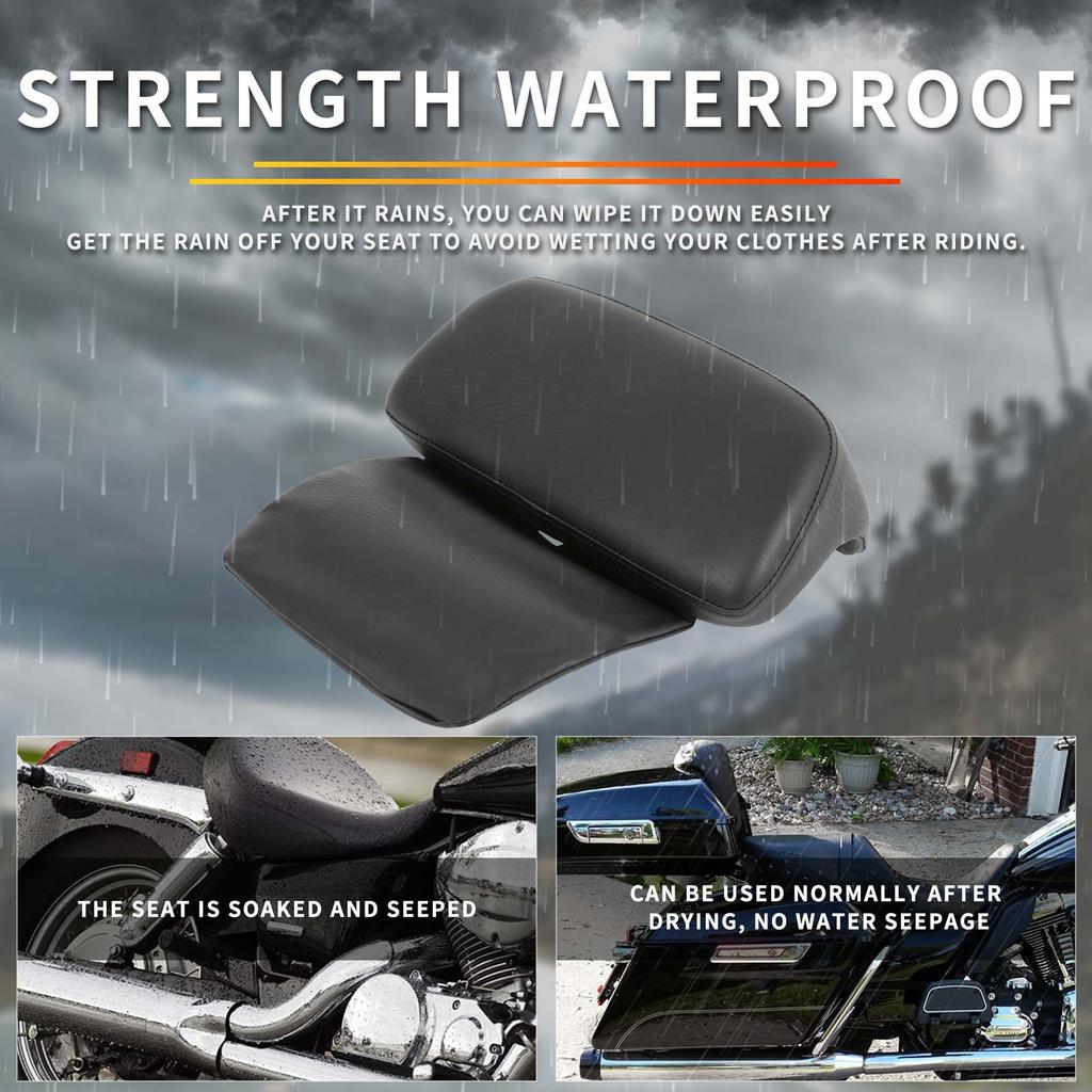 1 SET Univerzální Motocyklový Sissy Bar Opěradlo Polštář pro Honda Yamaha Suzuki Harley Bobber Chopper Crusier