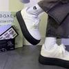 Platform White Shoes Women's 2025 Summer New Niche Versatile Hong Kong Style Heightening Casual Board Shoes