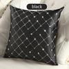 Stylish Multicolored Plaids Throw Pillow Case Square Cushion Cover For Sofa Decor