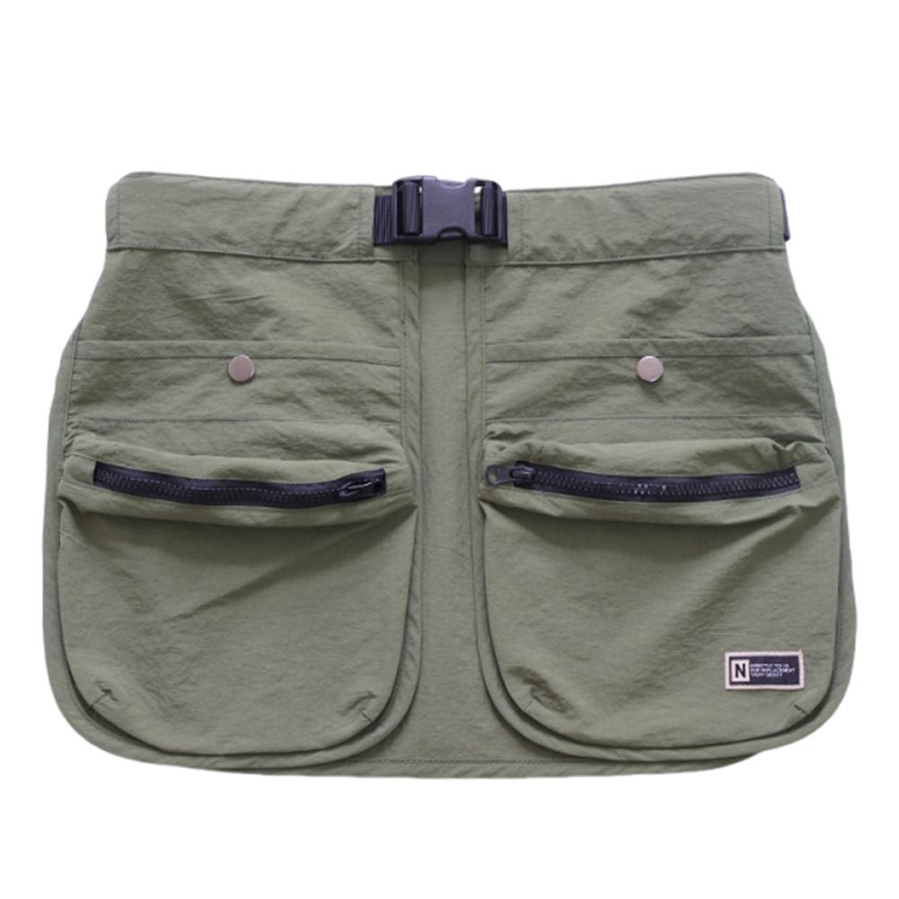 Outdoor Waist Apron with Pocket Waist Bag Adjustable Belt Multi-pocket Half Apron for Home Garden Painting Crafting