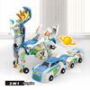 Mars Deer Collision Deformation Car Series 2 In 1 Portable Creative Magnetic Collision Transforming Cars Toys Gift for Kids Boy