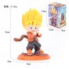 Anime Dragon Ball Characters Goku Super Saiya Figure PVC Q Version Statue Anime Manga Figurine Collection Ornaments Model Toys