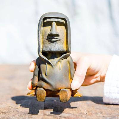 פסחא פסל קישוט שולחני מלאכות מתנה אוסף פיסול צלמית מתכת למשרד מקורה