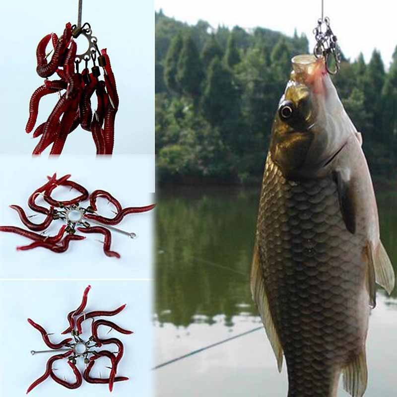 Carp Bait Fishhooks High Carbon Steel Sharp Explosion Hook Tackle Jig Hooks Set Carp Fishing Multi Hook Accessories #6 #8 With Hose Carbon Steel