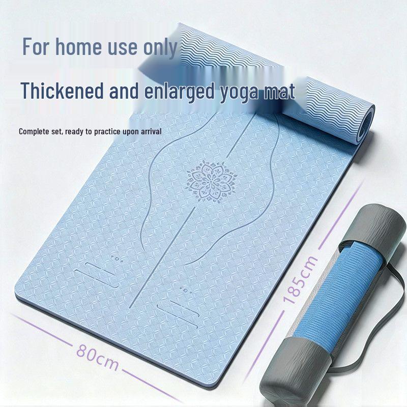 2026 Women's TPE Non-Slip Thickened Yoga Mat - Shock Absorbing & Sound Insulating