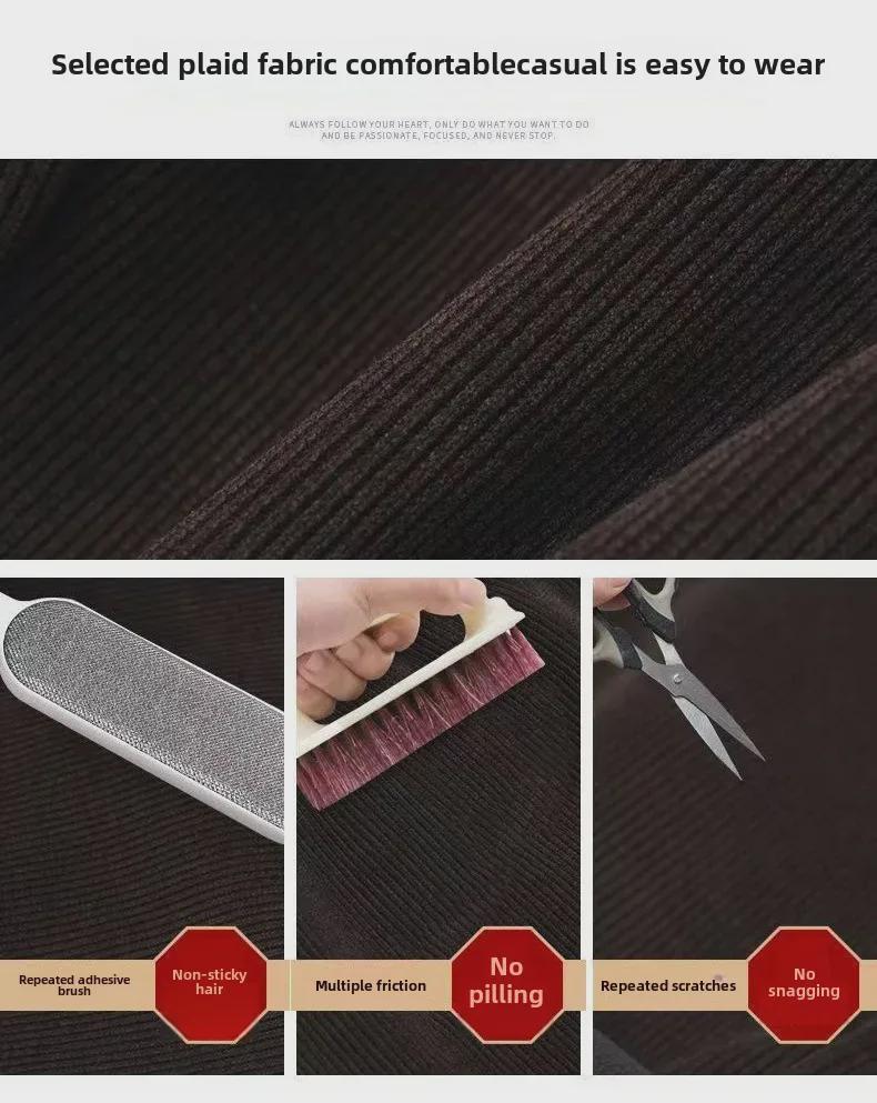 Women's Velvety Thick Chenille Straight Harem Pants - Loose, Large Size, with Pockets In Autumn/Winter Corduroy.