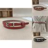 Classic Twolayer Leather Belt For Women With Silver Buckle For Casual And Office Wear