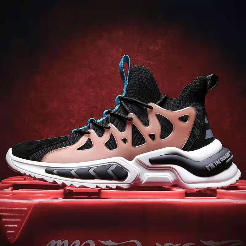 

Foreign trade new men s sports shoes thick-soled breathable mesh dad shoes casual travel shoes trendy versatile student shoes 45