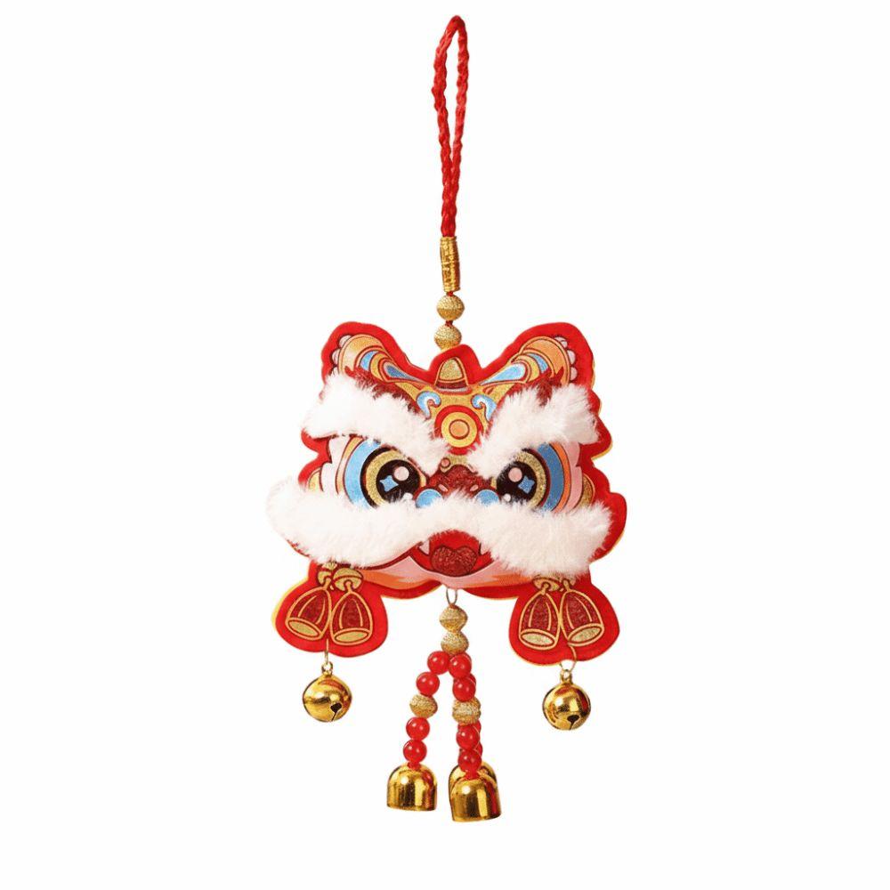 Waking Lion Blessing Wind Chime Cartoon Blessed Bag Pendant Wall Hanging Door Decor