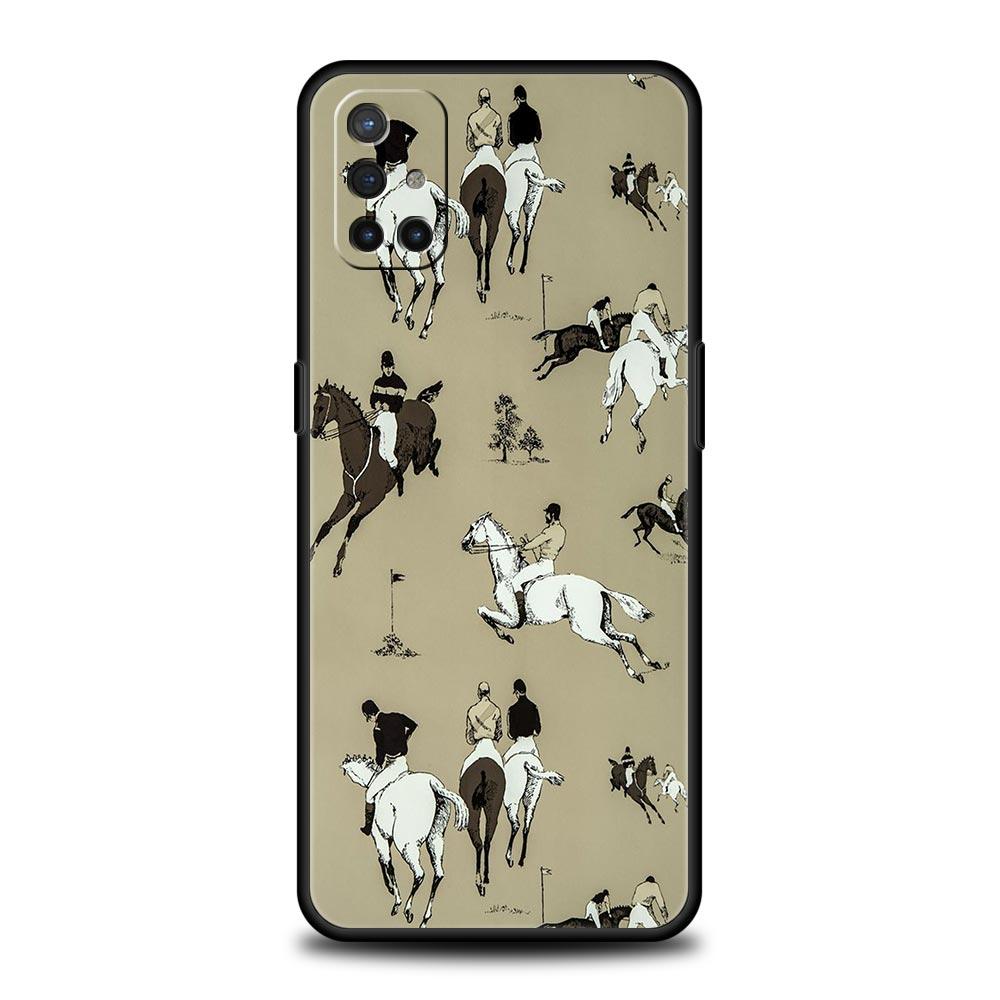Phone Case For OnePlus 12 11 10 9 Pro 9T 12R 10R 9R 9RT 10T 8T 8 7 6T 7T Nord 2T CE 2 5G N200 N10 N100 Cover Animal Art Horse
