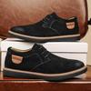 Zapatos Oxford clásicos de cuero genuino para hombres, zapatos planos, zapatos casuales de cuero de ante cómodos, mocasines, zapatos de negocios para hombre