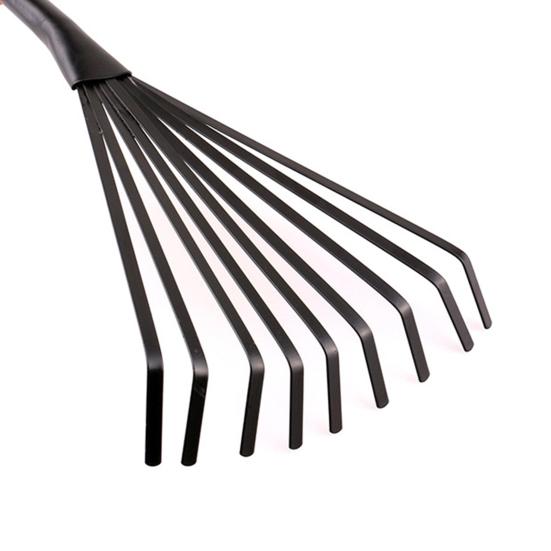 Gartenrechen, hochbeständiger, verformungssicherer Metall-Hochleistungs-Gartenrechen, Zubehör für zu Hause