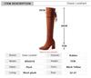 Fashion Fashion Flock Slim Boots Sexy Over The Knee High Women Fashion Winter Thigh High Boots Shoes Woman Fashion Botas Mujer Black