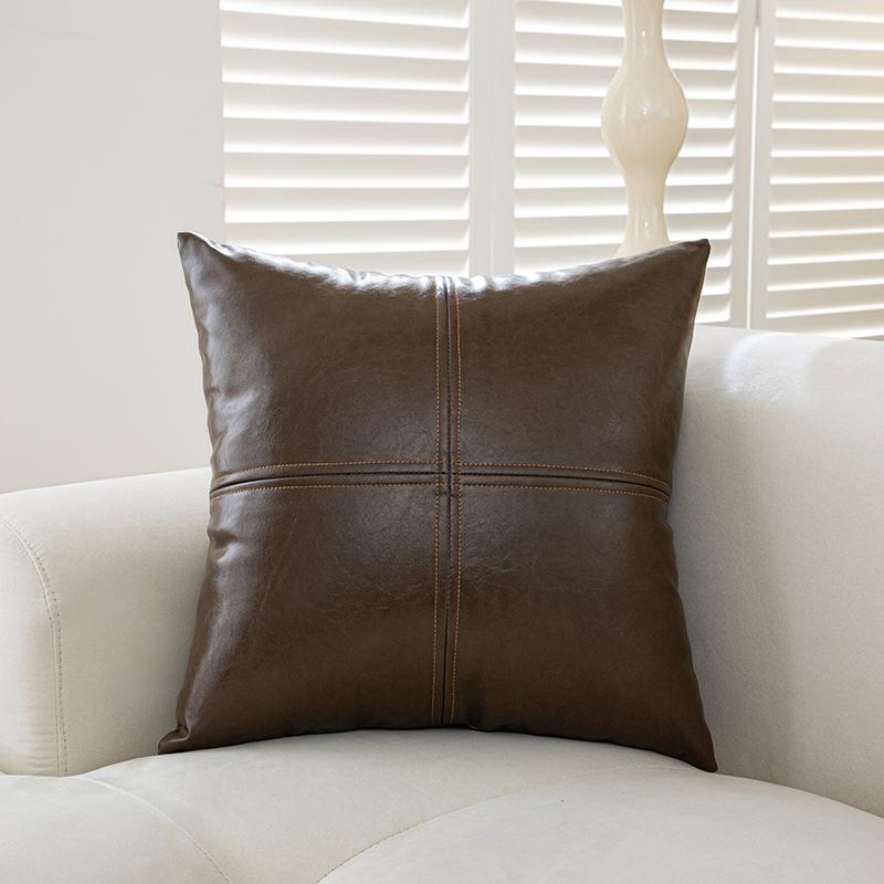 

Waterproof PU leather Back Cushion Cat Scratch Leather Bed Headboard Cushion Tatami Wall Big Backrest Bedroom Bed Anti-Collision 40x40cm