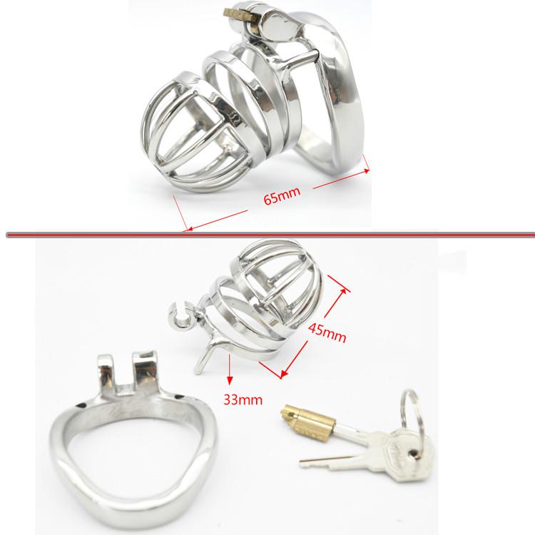 High Quality Stainless Steel Male Chastity Device Slave Cuckold Cock Bondage Cage Penis Lock Anti Masturbation Sex Toys for Men