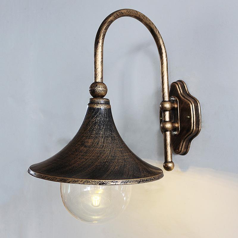 Retro Waterproof Outdoor Wall Light for Balconies, Courtyards, and Staircases - American/European Style