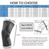 1 STK Elastiske knebeskyttere Nylon Sports Fitness Knepute Fitnessutstyr Patella Brace Løping Basketball Volleyballstøtte