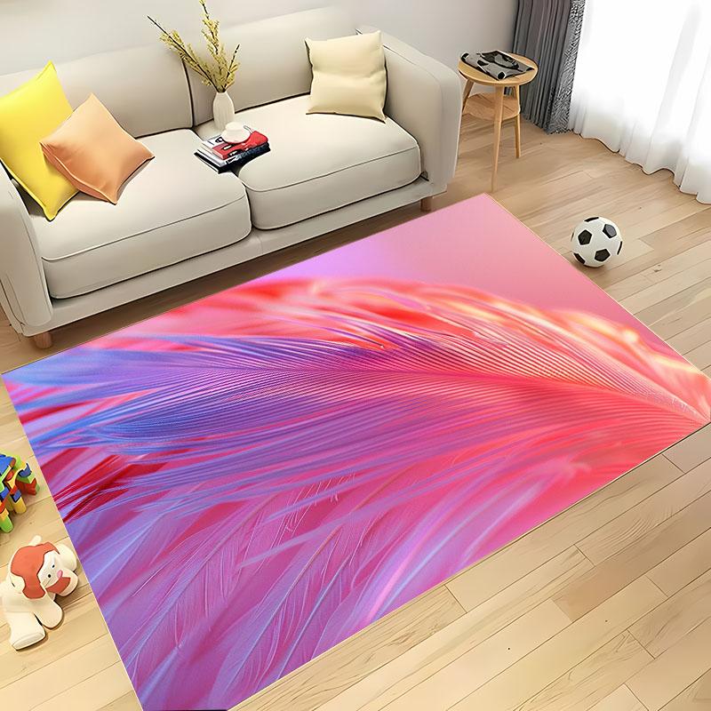 HD Printing Pink Flamingo Large Area Carpets for Home Living Room  Kids Bedroom Sofa Doormat Kitchen Floor Rugs Anti-slip  Decor