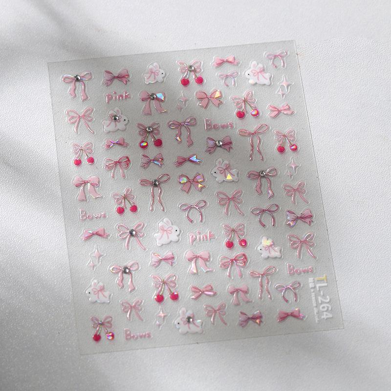 Cute Mini Cartoon Dog Cat 3D Relief Sticker UV-printed Bulging Decoration for Polaroid Camera CCD & Phone Case Girl's Nail Decal