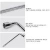 Car Spare Tire Wrench, 19Mm L-Type Hexagon Slotted End Socket Repair Tool Car Spare Tire Lug Wrench For Jack