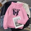 Women's Fashion Casual Printed Hooded Sweatshirt Long Sleeve Tops