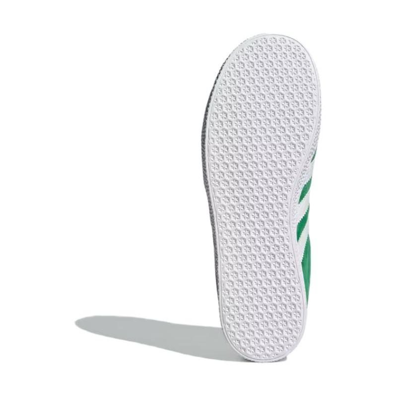 Adidas Originals GAZELLE Low Top Kids' Skateboarding Shoes Green White Teenagers Sneakers IE5612