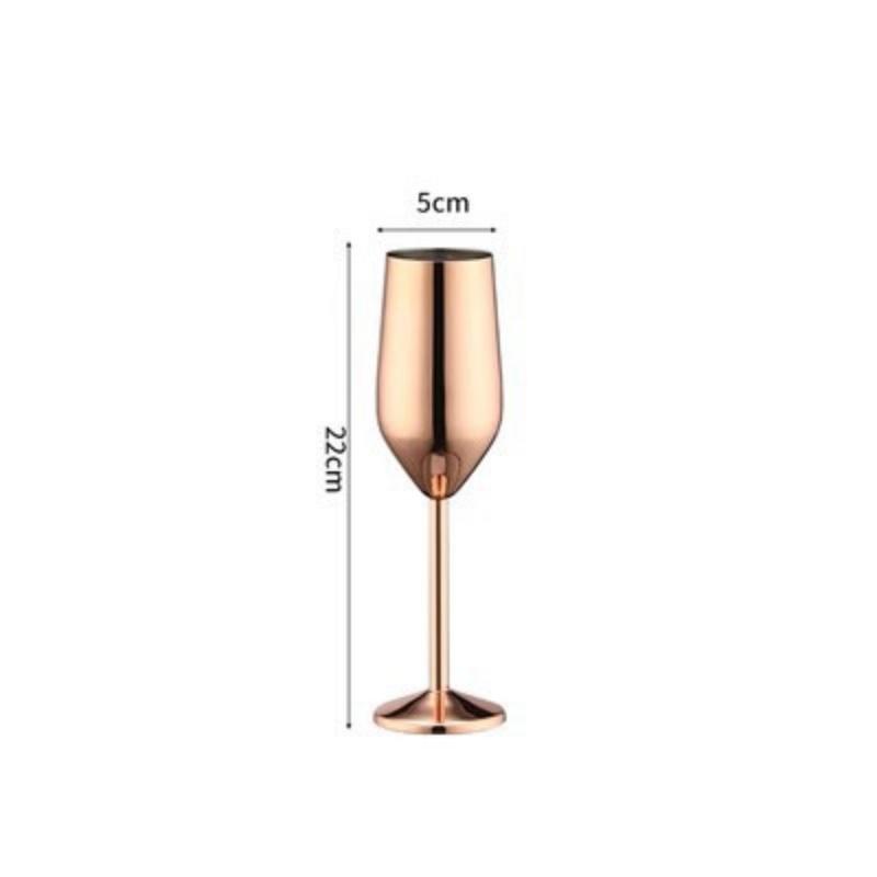 Stainless Steel Champagne Glases Electroplating Agave Cup Liquor Cocktail Goblet Juice Tumbler Party Restaurant Drinkware Cup