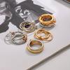 Yori Stainless Steel Links Stacked Rings Waterproof 2025 PVD Real Gold Plated Jewelry Bijoux Gift Wholesale