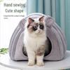 Four Seasons Caterpillar Cat Bed: Enclosed, Warm, Washable Nest for Deep Sleep
