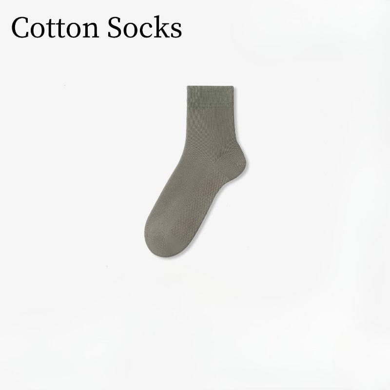 Graphene Socks - Men's Mid-calf Sports Anti-odor Moisture-absorbing Cotton Socks for Business and Sports, Massage Bottom, High School Length