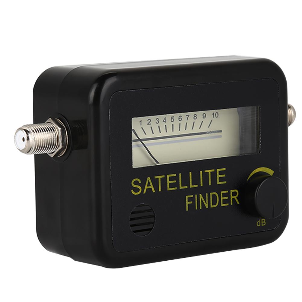 9501 Satellite Finder With Black Background And Yellow Sat Finder 13-18V DC Satellite Finder